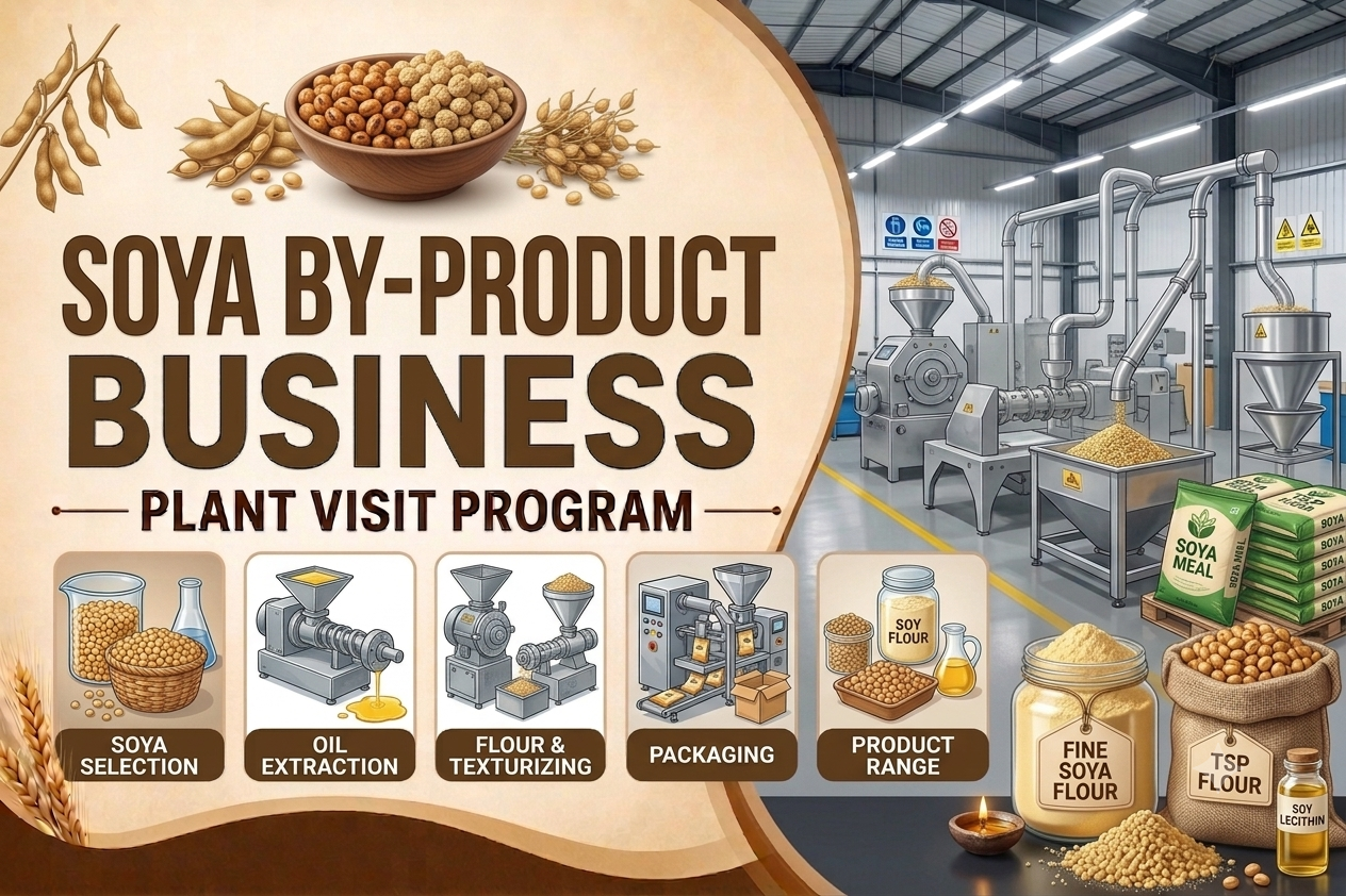 Soya By Products Manufacturing Business Plant Visit